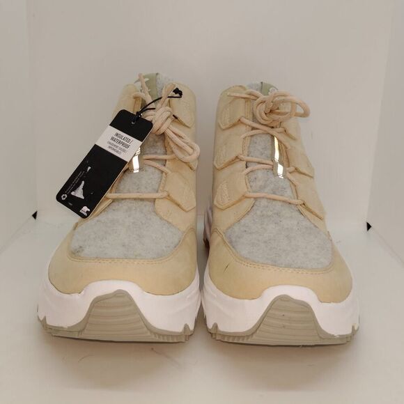 Sorel Kinetic Breakthru Caribou Womens NEW w/Tags Tan & Gray Sneakers - sz. 12 - Picture 3 of 8